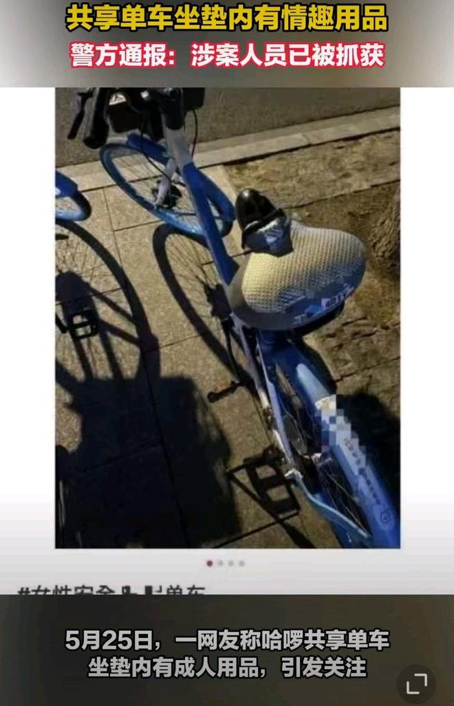 坐垫上安装成人玩具网友直呼变态警方通报j9九游会入口首页41岁男子在共享单车(图6)